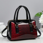 Mitmek&uuml;lgne ja minimalistlik k&auml;ekott, uus kivimustriga crossbody kott patchworkiga, vabaaja ja moekas &otilde;lakott 23*11*17 burgundiapunane