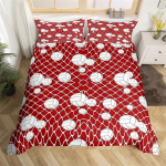 V&otilde;rkpalli voodipesukomplekt Palli sporditekk Twin King Microfiber V&otilde;rkpallim&auml;ngud Sporditekk Lastele Teismelistele Poistele EU Single(135*200cm)3pcs