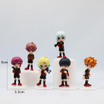6 tk/komplekt BLUE LOCK tegelaskujad M&auml;nguasjad 9cm Anime Sagi Yoichi Chigiri Hyoma Nagi Seishiro Kujud Kollektsioonimudel Figuriin no box