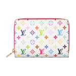 Louis Vuitton &times; Takashi Murakami Koost&ouml;&ouml; Metallist T&otilde;mblukuga Monogrammiga L&otilde;uendist Rahakott Unisex Rahakott Valge M14093 Box(Basic Set+Box)