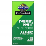 Garden of Life, Probiotic Immunity, 50 miljardit, 30 taimetoitkapslit