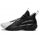 Li Ning BadFive 4 Cushioning Abrasion Resistant Breathable Mid top Basketball Shoes Men's Black White ABFU015-5 39
