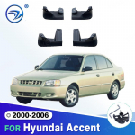 For Hyundai Accent 2000 2001 2002 2003 2004 2005 2006 Mudflaps Splash Guards Mudguards Mud Flaps Fender car Accessories 2000-2006