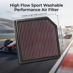 for Geely Boyue Preface Xingyue Lynk & Co 01 02 03 05 Volvo XC40 2024-2025 1.5 2.0 High Flow Sport Washable Air Filter 33-3127