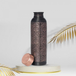 Vasest nikerdatud veepudel, l&auml;ikiv viimistlus 1000 ml liigestevaba ja lekkekindel pudel Ayurveda tervisega seotud eeliste jooga jaoks