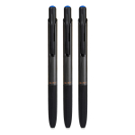 Pentonic G-RT 0,7 mm geelpliiats sinise tindiga Sile kirjutamine Kiirkuivuv Blisterpakend kontorisse, koolim&auml;rkmetesse 3 pliiatsit black