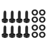 Tuuleklaasi raami poldid ja liigendi Torx-kruvud Jeep Wrangler JK 2007-2018 jaoks / M8 Torx-kruvipoldid sammaste jaoks / Vastupidav metall / 8 tk Must