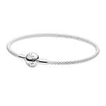 Pandora Moments V&otilde;rk 925 H&otilde;bedast K&auml;ev&otilde;ru Naiste k&auml;ev&otilde;ru 596543 Box+Shopping Bag,17 CM