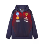 Puma X Ferrari Racing Series Lahtine Hingav Kapuutsiga Pullover Pikkade Varrukatega Huppar Meeste huppar 71396201 XS