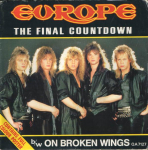 7-tolliline plaat EUROPE The Final Countdown A7121 Epic 1986 UK Rock Kasutatud