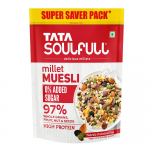 Tata Soulfull 0% lisatud suhkrut hirssim&uuml;sli, 700 g, k&otilde;rge valgusisaldusega, rohkelt kiudaineid, 97% t&auml;isteratooteid, puuviljad, p&auml;hklid ja seemned, sisaldab ragihelbeid, sisaldab