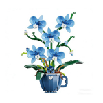 Kuum - 567 tk DIY Ehitusklotside Kollektsioon Klotsist Bonsai Taimemudel Lillepott Sinise Orhidee Mudel Stressileevendav M&auml;nguasi S&uuml;nnip&auml;evakingitused no box