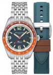 Fluss GMT Automaatne 15 ATM Veekindel Safiir Tume Sinine [SPINNAKER] Kell, Automaatne, Vastupidav, Klaas, Tihver, SP-5120-55, Meeste [Kasutatud]