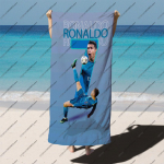 Jalgpallistaar Ronaldo Rannar&auml;tik Ujumine Vann V&auml;ljas Armastaja Kiiresti Kuivav Kingitus Bassein Reisimine Puhkus Pehme Telkimine Jalgpall Spordid Kuum 50X100CM