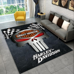 Klassikaline H-Harley Racing Moto Vaip M&auml;ngutoa, Magamistoa, Elutoa, Diivani Kodukaunistuse jaoks, Laste M&auml;nguala Vaip Libisemiskindel P&otilde;randamatt 100x150cm