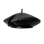 2025 Korea Baret Naistele - PU Nahast Viiruslik M&uuml;ts N&auml;gu Salendav, Vintage Kunstniku M&uuml;ts &Auml;mbri M&uuml;ts Moodne Aksessuaar M 56-58cm black