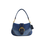 Coach Soho 27 Vabaaja Minimalistlik Kangast Ja Taaskasutatud Nahast Rahakott &Otilde;lakott Suur Naiste &Otilde;lakott Teksasinine CR737-B4LJF Basic Set (Bag+Dust Bag)