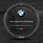 Auto libisemisvastane s&uuml;sinikkiust seemisnahast roolikate BMW M E46 E39 E60 E90 E91 E36 E87 F10 F20 F30 M3 M4 M5X1 X3 X4 X5 X7 jaoks