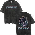 Vintage pestud Punk Rock B&auml;ndi The Offspring Graafilised T-s&auml;rgid Streetwear Gooti Mood T-s&auml;rk Mehed Naised Vabaaja Puuvillased T-s&auml;rgid M black