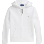 Polo Ralph Lauren Huppar Tikitud Hobuse Logo Fliis Puuvillasegu T&auml;ispikk t&otilde;mblukk Kapuutsiga Pikkade varrukatega Laste hupparid Valge 323799360-501 S