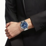 CASIO EDIFICE Mood 100 Meetrit Veekindel P&auml;ikeseenergia Kvarts Terasrihm Meeste K&auml;ekell Sinine sihverplaat ECB-2300D-2A sinine
