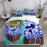 Blox Fruits Voodipesukomplektid Voodikate Tekk Tekikott Padjap&uuml;&uuml;r 2-3 Osalised Komplektid &Uuml;he-, Kahe-, Suur Suurus Magamistoa Kaunistus 135x200cm