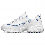 Skechers DLites 1.0 Kahekihiline Veisenahast Mitmek&uuml;lgsed Mugavad Madalad Isa Tossud Naiste toss White Pink Blue 149236-WBLP 39