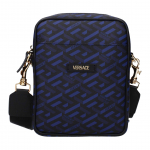 Versace Kirjalogo Kangast &Otilde;la Crossbody Kott Meeste kotid Tumesinine 10208041A014885U18V Basic Set (Bag+Dust Bag)