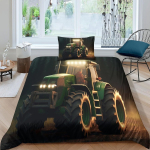 Traktor Poistele T&uuml;drukutele 3D Prinditud Tekikate Tekikatted Tekikatted Voodipesu Komplekt Padjap&uuml;&uuml;ridega Pehme Mikrokiud T&otilde;mblukuga 100x135cm 2pcs&Duvet Cover