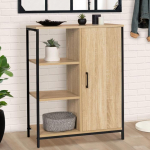ID MARKET kapp DETROIT 3 riiulit 70 cm T&ouml;&ouml;stuslik puit