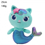 (Merineitsi kass-25CM) Gabby's nukumaja Laste pl&uuml;&uuml;sist m&auml;nguasi T&auml;idisega nukud UK Cake cat-22CM