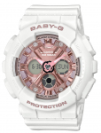 CASIO BA-130-7A1JF BABY-G Valge Analoog-Digitaalne Spordikell P&otilde;rutuskindel Naiste