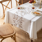 Veekindel &Otilde;likindel Kuumakindel Vastupidav Linane Laudlina Elegantne Tee-laua Kate Tolmukindel Lihtsalt Puhastatav 90*90cm beige