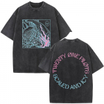 Rock Twenty One Pilots Vintage Pesuga T-s&auml;rk Mehed Naised Mood Hip Hop Suured T-s&auml;rgid Puuvillane Vabaaja T-s&auml;rk S mitmev&auml;rviline