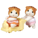 Sylvanian Families Nukk [Vahtrakassi Kaksikud] Ni-110 ST M&auml;rgisertifikaat Vanus 3+ M&auml;ngunukk Maja Sylvanian Families EPOCH beige