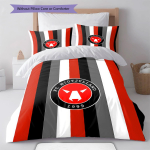 FC Midtjylland Voodipesu Tekikomplekt Tekikott Padjap&uuml;&uuml;r Kodukaunistus S&uuml;nnip&auml;evakingitus (1 * tekikott + 2 * padjap&uuml;&uuml;ri, ilma s&uuml;damikuta) 135x200cm