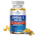 Kolmekordse tugevusega Omega-3 kala&otilde;li toidulisand 1200 mg EPA ja 900 mg DHA-ga igap&auml;evaseks aju ja heaolu toetamiseks 120PCS blue