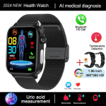 2026 Uus nutikell EKG+PPG Tervise diagnoos Mehed Naised Kell BP Nutikell Silicone+leathe+mesh