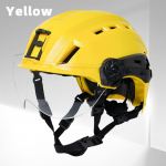 OSCR Dual Sport SAR kiiver koos VAS-kattega, nailonist ARC-r&ouml;&ouml;pad ja ABS-kere TB1452 Tugeva kasutuse ohutuskiiver L kollane