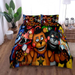 Multikas Freddy Voodipesukomplekt Tekikate Padjap&uuml;&uuml;r Poiss T&uuml;druk Magamistoa Kaunistus S&uuml;nnip&auml;evakingitus &Uuml;ksik Kahekohaline Suur Suurus 135x200cm black