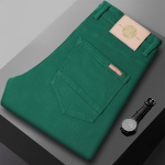 Meeste Premium Slim Straight Jeans Suvised &Otilde;hukesed Venivad Denim P&uuml;ksid Vintaažistiilis P&uuml;ksid 42 blue