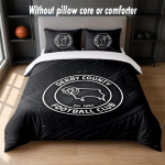 Derby County Disainiga Voodi Voodipesu Komplekt 1 Tekikott + 2 Padjap&uuml;&uuml;ri Pehme Hingav Kodune Voodipesu 140cm*210cm