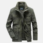 Kevad-s&uuml;gis meeste vabaaja jope Puhast puuvillast seisva kraega meeste jope 4XL gray