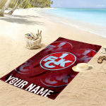 Kohandatud Nimega FC Kaiserslautern Prindiga Rannar&auml;tik, Suur Pehme Kiiresti Kuivav R&auml;tik Randa, Telkimiseks, Ujumiseks_xia 80cmx160cm(31x63inch) white