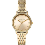 MICHAEL KORS Melissa Naiste Kvartsikell Kuldse sihverplaadiga Roostevabast terasest rihm 36mm MK4368 kuld