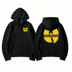 Hip Hop 90ndad Wu Clan T-s&auml;rgid Graafikaga Huppar Meeste Naiste Punk T&otilde;mblukuga Jakk Pikkade Varrukatega Fliis Gooti Jakk L&otilde;tv Streetwear 2XL black