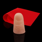 Magic Trick Props Close Up Vanish Ilmuv plastikust s&otilde;rme p&ouml;idlaots + punane siid one size