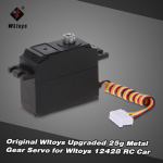 Originaal Wltoysi t&auml;iustatud 25g metallist k&auml;iguservo Wltoys 12428 RC-auto jaoks