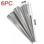 6 tk roostevabast terasest spiraalsed sarvesaiad vormid kondiitritooted kreemjas sarvekooki leivavormi rullvormid kondiitritooted large 6 pcs
