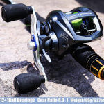 12+1 BB Baitcasting Reels madala profiiliga magnetpiduris&uuml;steemi valurulli ratas Right Hand